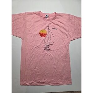 Vintage‎ 80s Aruba, Dushi Isla Sail Boat America Project Women's Tee Size XL